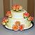 Floral decoration for the wedding cake 680