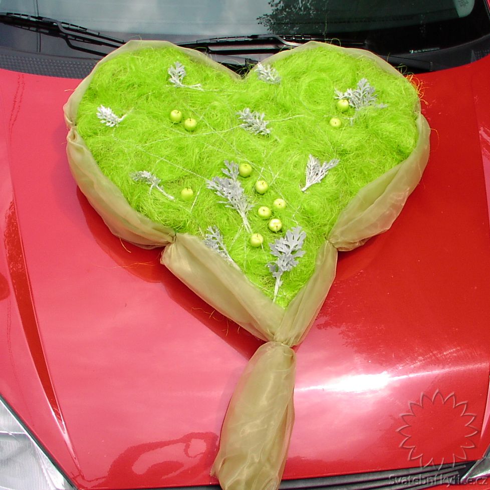 Decoration for the wedding car