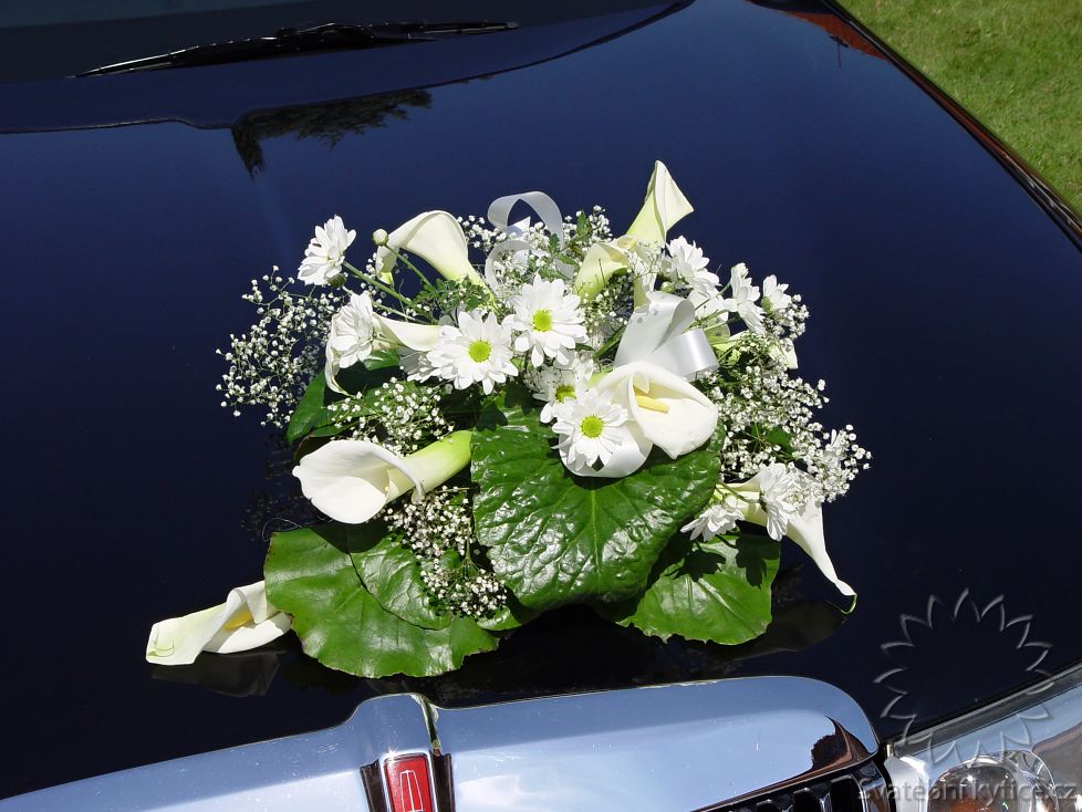 Decoration for the wedding car