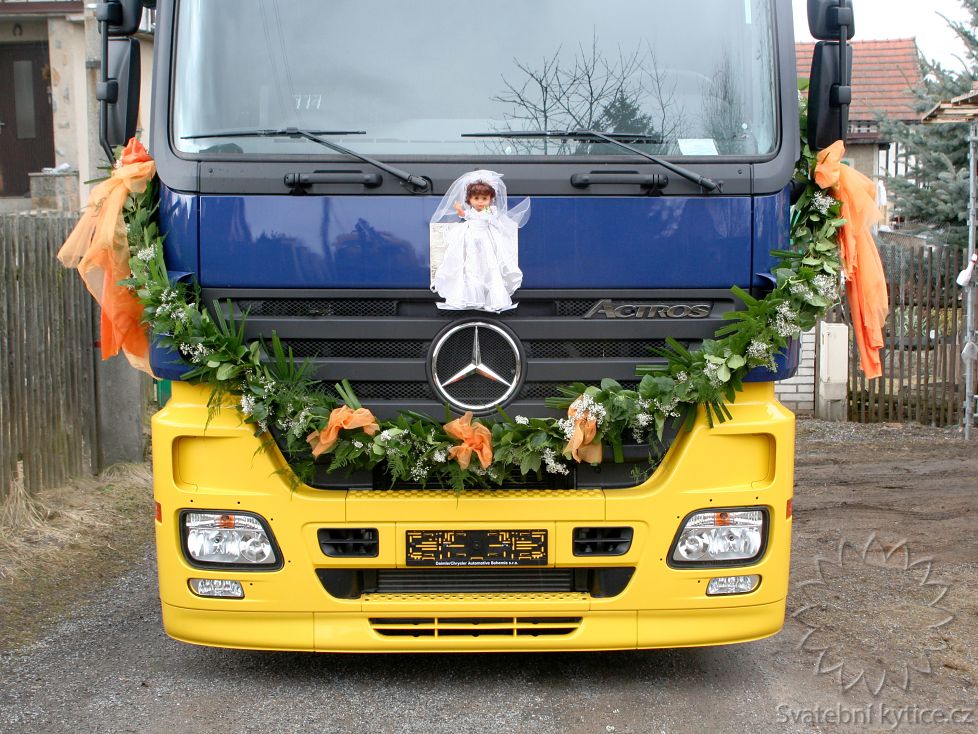 Decoration for the wedding car