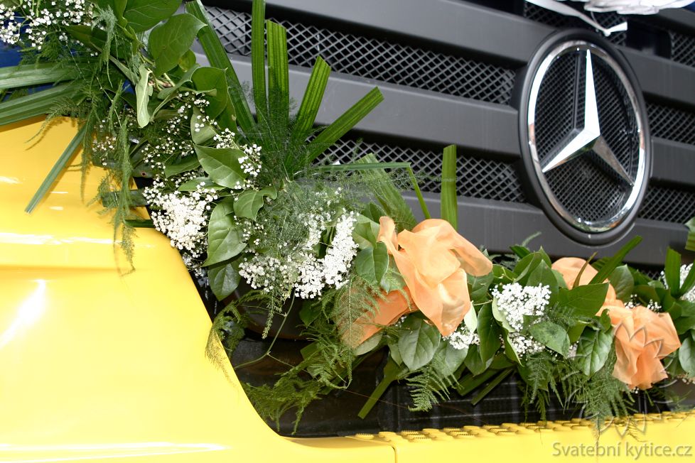 Decoration for the wedding car